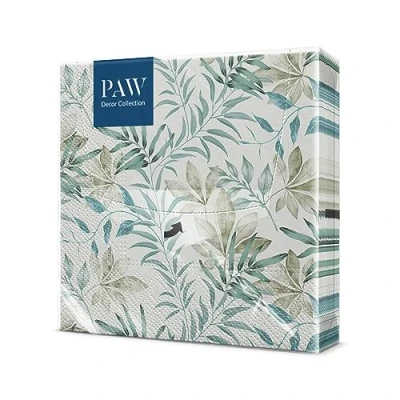 Imagen de PAW Servilletas Papel 3 Capas (33 x 33 cm) I 20 Unidades con Diseño de Naturaleza Decoradas para Cumpleaños, Fiesta, Decoupage Color: Natural Flow