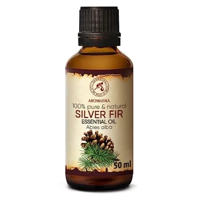 Imagen de Aceite Esencial Abeto de Plata 50ml Picea Abies Leaf Oil Austria 100% Puro &amp; Natural Mejor para Aromaterapia Sauna Blanco Silver Fir Essential