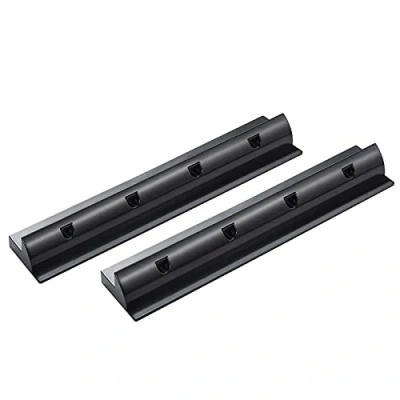 Imagen de enjoysolar®Panel solar ABS de 550 mm sujetando el soporte del spoiler en negro, ideal para autocaravanas caravanas barco