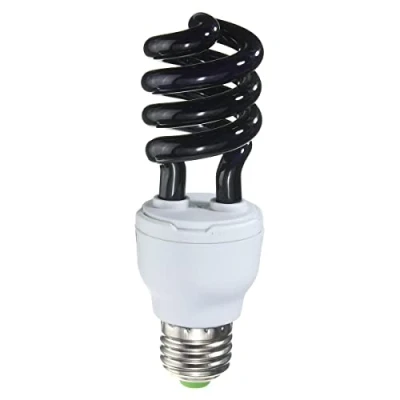 Imagen de MASUNN UV Ultravioleta Espiral Baja energía Ahorro CFL Bombilla E27 Tornillo de luz negro 30w