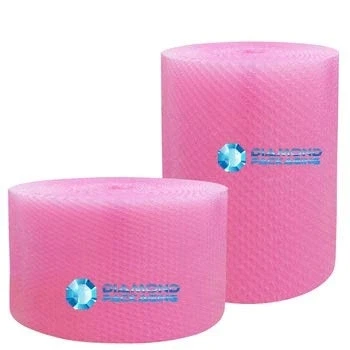 Imagen de 1 rollo de papel burbujas antiestáticas, color rosa, 500 mm ancho x 10 m Ideal para proporcionar protección física en tránsito por Electrostatic Free Fast Envío