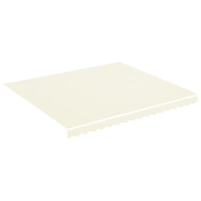 Imagen de vidaXL Tela de Repuesto para Toldo Parte Superior Dosel Lona Recambio Jardín Patio Terraza Balcón Parasol Refugio Impermeable Crema 4x3,5 m