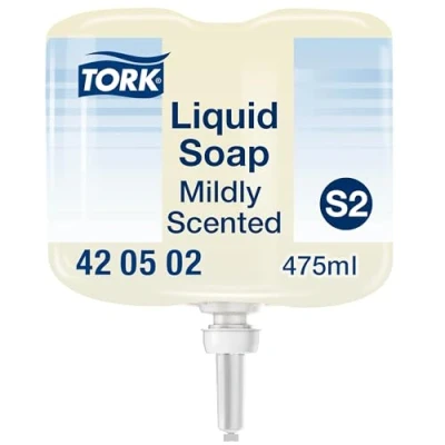 Imagen de Tork 420502 Jabón líquido suave mini / de manos compatible con el sistema S2 475 ml Aroma fresco