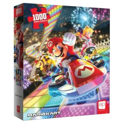 Imagen de USAopoly Mario Kart Rainbow Road Rompecabezas de 1000 Piezas, Super Puzzel, Multicolor (PZ005 734 002200 06)