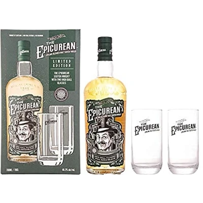 Imagen de Douglas Laing THE EPICUREAN Lowland Blended Malt On Pack 46,2% Vol. 0,7l in Giftbox with 2 glasses