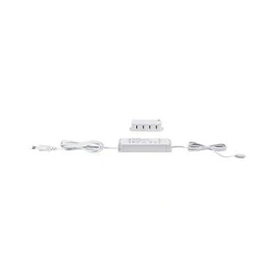 Imagen de Paulmann 99947 Luminaria para Muebles Clever Connect Driver 12 V CC Incl. Distribuidor Triple, máx. 25 W, Transformador, Blanco, plástico, balasto, Trafo MAX.24W