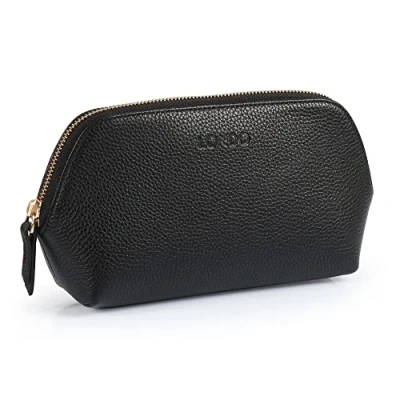 Imagen de Londo Bolso de Cosméticos en Cuero Genuino para Maquillaje, Bolsa viaje Organizador artículos tocador Clutch, Unisex