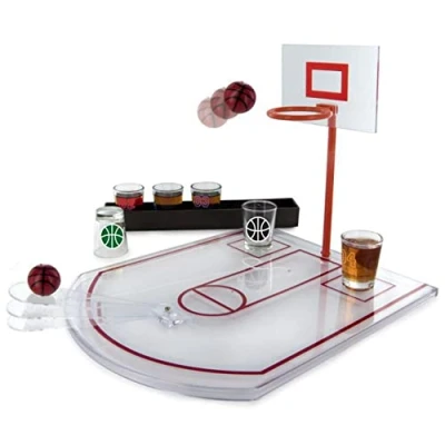 Imagen de Mister Gadget MG3039 Juego de vasos Basket PP en cristal blanco 24 x 31 22,5 cm