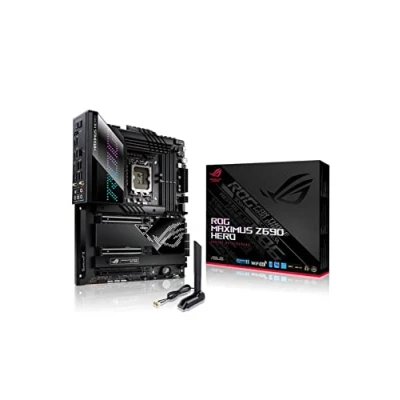 Imagen de ASUS ROG Maximus Z690 (Alder Lake) Hero Placa base Intel LGA 1700 ATX (VRM de 20+1 fases, PCIe 5.0, 2.5 GB Ethernet, Wi Fi 6E, conector frontal USB 3.2 Gen. 2x2, Dual Thunderbolt 4 y Aura Sync )