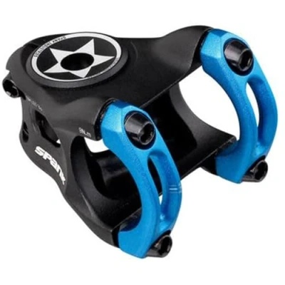 Imagen de Spank Split Stem Potencia para Bicicleta de montaña (Unisex, 33 mm), Color Azul