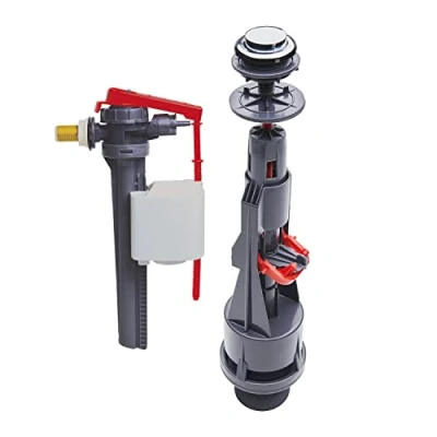 Imagen de Wirquin 10723887 Jollyfill Grifo flotador con alimentación lateral (10723887), color gris