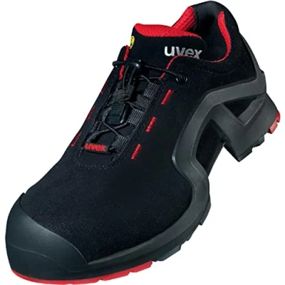 Imagen de Uvex 85162 Frauen Arbeitsschuh Damen Sicherheitsschuh Schwarz Rot Gr 37