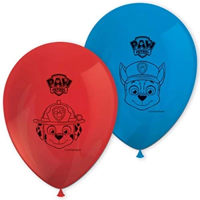 Imagen de Procos Globos impresos de la Patrulla Canina, 8 unidades