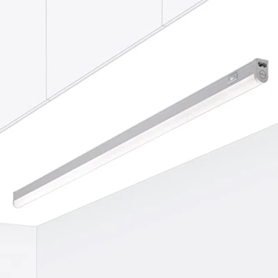 Imagen de Oktaplex lighting Luminaria LED bajo armario cocina Riga 13W con interruptor blanco cálido 3000K extensible longitud:84cm
