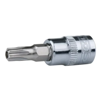 Imagen de KS TOOLS 918.1475 Piezas insertables de llave cubo DIN3120, ISO1174 TB30 Acero cromo vanadio con orificio frontal, Torx moleteado