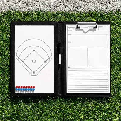 Imagen de FORZA Pizarras de Tácticas para Entrenadores Deportes Incluye Marcadores Lavables (Variedad Deportes) (Carpeta A4 Entrenadores, Béisbol)