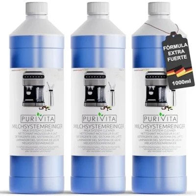 Imagen de PURIVITA Concentrado de limpieza del sistema leche para cafeteras automáticas y todas las marcas 3000ml