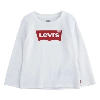 Imagen de Levi&#039;s Lvg L/S Batwing Tee, Camiseta Bebé Niñas, Blanco, 9 meses