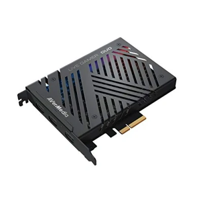 Imagen de Tarjeta de Captura AVerMedia Live Gamer Duo (GC570D) para Videojuegos en Full HD 1080p, Sin Compresión Consolas y Cámaras DSLR, Pase 4K60 HDR