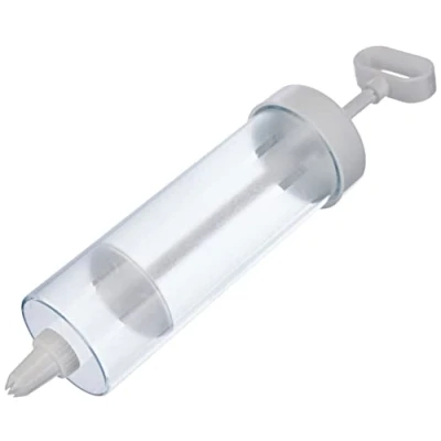 Imagen de Westmark Jeringa para mezclar y adornar con 6 boquillas de formas diferentes, Volumen llenado: 280 ml, Plástico, Transparente/blanco, 32382260