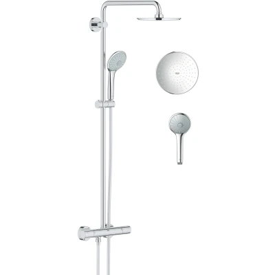Imagen de Grohe 27964000 Euphoria 210 Sistema de ducha con termostato, cabezal redondo 210mm