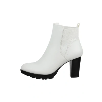 Imagen de Elara Herbst Botines con plataforma, Mujer, Talla: 41, Weiss Zapatos