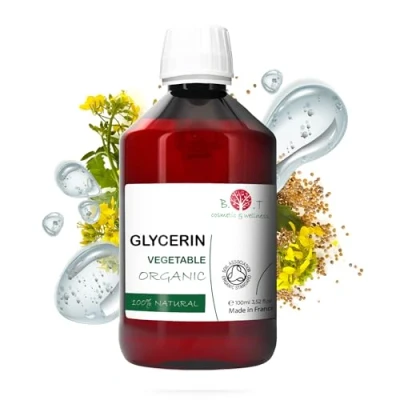 Imagen de Glicerina Liquida Vegetal Pura y Organica para hacer jabones, Hidratante Facial Corporal, Base Cosmetica Casera 100% Natural 100 g