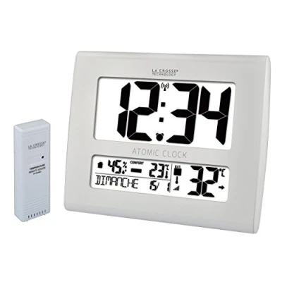 Imagen de LA CROSSE TECHNOLOGY Reloj de Pared con Temperatura WS 8020 WHI