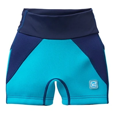 Imagen de Splash About Shorts de baño para niños con incontinencia jammer, Azul Marino/Jade, 4 5 años