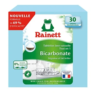 Imagen de Rainett Tabletas todo en 1 para lavavajillas, 30 unidades, ecológico, lote de 3
