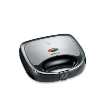 Imagen de Severin SA 2969 Sandwichera, Placas de Sándwich, 600 W, Acero Inoxidable/Negro