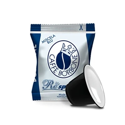 Imagen de Caffè Borbone Blue Blend 50 Nespresso ® Compatible cápsulas de café Espresso Italiano Made in Nápoles