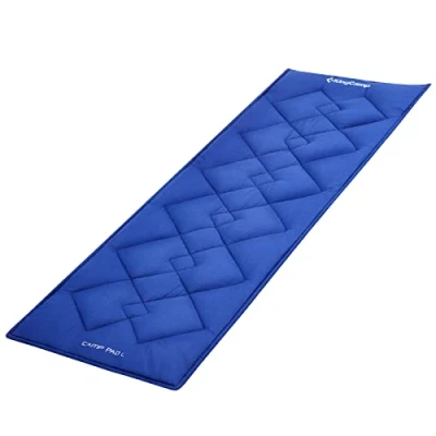 Imagen de KingCamp Colchoneta de Viaje 100% algodón para Cama Camping, Tumbona jardín, 203 x 76 cm