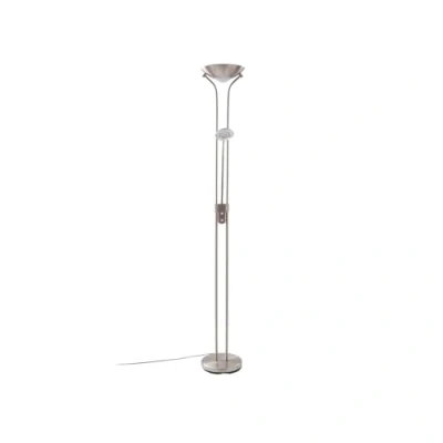 Imagen de LED lámpara de pie &#039;Josefin&#039; en Gris hecho Metal e.o. para Salón &amp; Comedor (2 llamas,) Lindby pie,