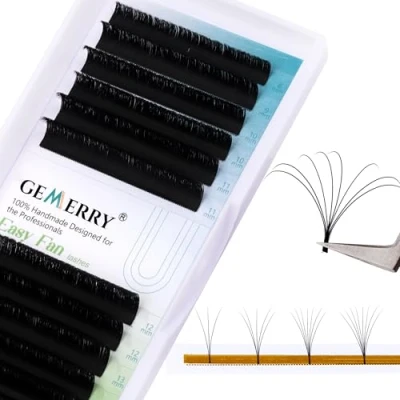 Imagen de Extensiones de Pestañas Volumen Ruso 2D 3D 5D 8D 10D 0.05 c curl mix 8 14mm Postizas Individuales Volume Lash Extensions GEMERRY (0.05 14mm)