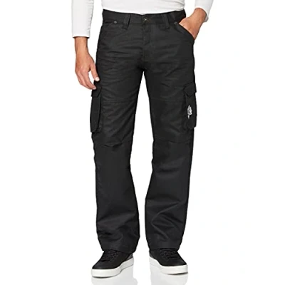 Imagen de Enzo Ez08 Blk Vaqueros Relaxed, Negro (Black Black Coated), W34/L32 para Hombre
