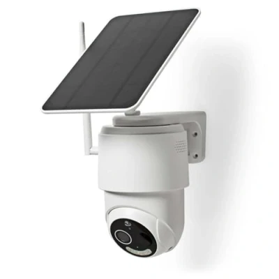 Imagen de Nedis SmartLife Outdoor Camera 4G Full HD 1080p Pan Tilt IP65 Cloud Storage (Optional) / microSD (Not Included) 5 V DC with Motion Sensor Night Vision White