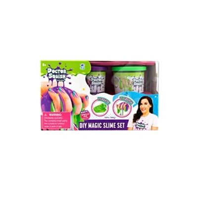 Imagen de Doctor Squish Magic Slime Double Set Green and Purple 280 Gramos