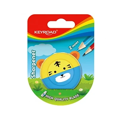 Imagen de Sacapuntas de Plástico Forma Caracol 2 Usos Infantil Cuchilla Oculta Material Oficina y Papelería Keyroad (KR971893)