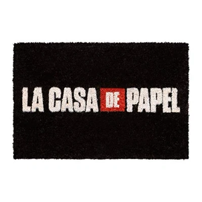 Imagen de Grupo Erik Felpudo La casa de Papel Entrada Antideslizante 40 x 60 cm Alfombra Exterior, Fabricado en Fibra Coco Productos con Licencia Oficial