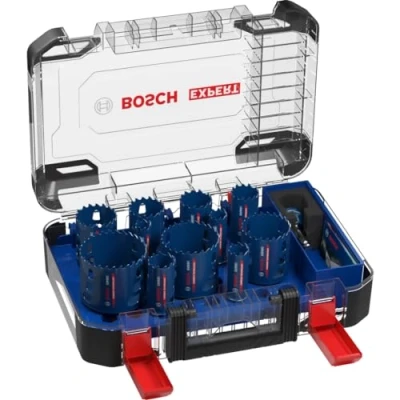 Imagen de Bosch Professional 14x Set de sierras corona Expert Tough Material (Accesorios Taladro impacto rotativo), Azul, Ø 20 76 mm