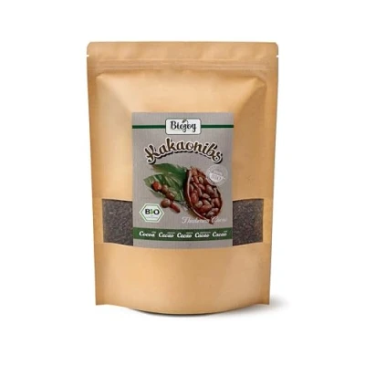 Imagen de Biojoy Nibs de Cacao Puro Ecológico (1 kg), crudo y entero (Theobroma Cacao)