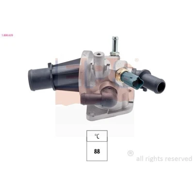Imagen de EPS 1.880.639 Termostato, refrigerante 88 Made in Italy OE Equivalent con junta OPEL: Meriva A, Combo C Tour, Tigra Twintop, SUZUKI: SWIFT 3, Splash
