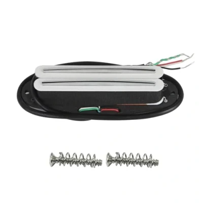 Imagen de FLEOR Pastilla de bobina simple Alnico 5 Hot Rail Humbucker 12 13K Blanco Ajuste ST SQ TL guitarra
