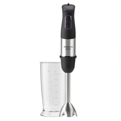 Imagen de Taurus Amazing Batidora de mano potente AHB1000X, 1000 W, Regulador 20 velocidades, Función Turbo, 4 Cuchillas acero inoxidable, Diseño ergonómico soft touch, Incluye vaso medidor, Negro