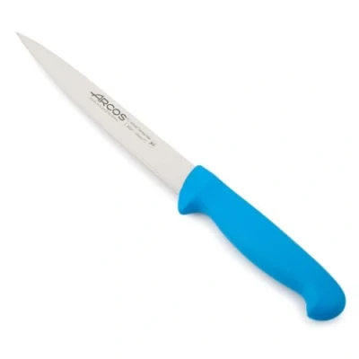 Imagen de Arcos Cuchilloole/Cuchillo para Pescado Acero Inoxidable Nitrum y Hoja 170 mm. Diseñado manipular Preparar Pescado. Mango ergonómico Polipropileno. Serie 2900. Color Azul.