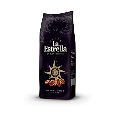 Imagen de Café en grano La Estrella Premium, Tueste natural, 500 g