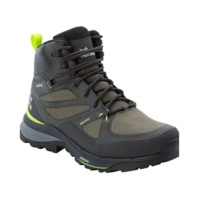 Imagen de Jack Wolfskin Force Striker Texapore Mid M, Zapatillas para Caminar Hombre, Verde Lima Oscuro, 44 EU