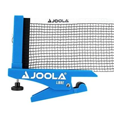 Imagen de JOOLA Tischtennis Netzgarnitur Libre Resistente a la Intemperie, Altura Ajustable con Tornillo Fijo, técnica de sujeción para Deportes Ocio, Adultos Unisex, Negro, 152 cm