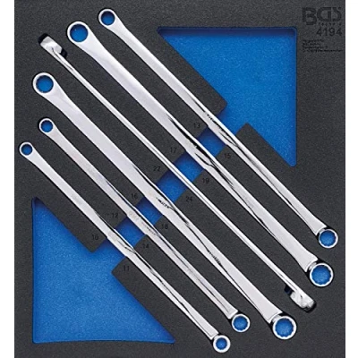 Imagen de BGS 4194 Bandeja para carro 2/3: Juego de llaves estrella dobles 10 x 11 22 24 mm 6 piezas